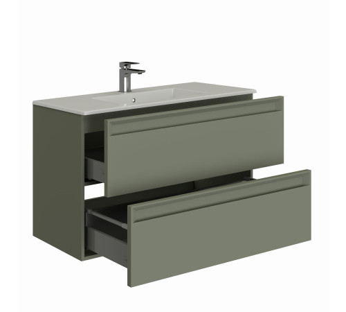 Тумба под раковину Allen Brau Eclipse 100 1.E1003.CGM 2.0 олива матовый