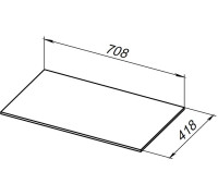 Столешница Allen Brau Liberty 75 1.330011.G графит