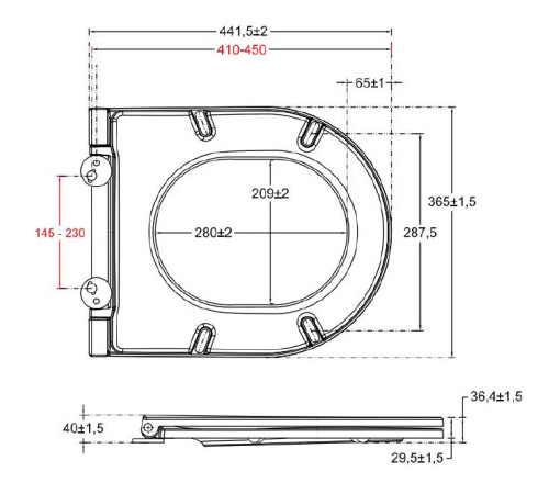 Крышка-сиденье для унитаза Allen Brau Reality 4.32007.31 черный матовый