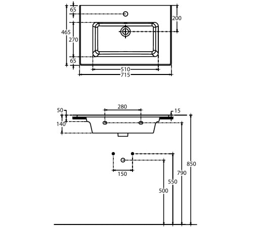 Раковина Allen Brau Fantasy 72 4.11024.20 белый глянец