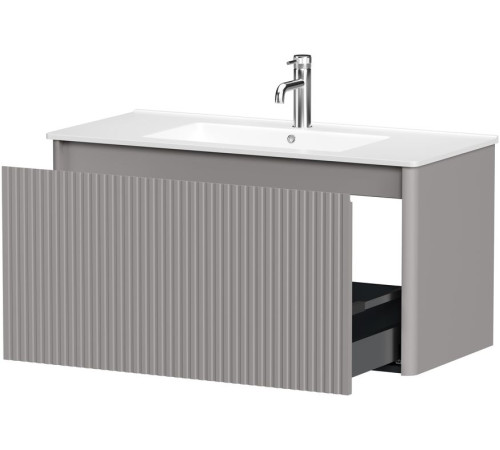 Тумба под раковину Allen Brau Gravity 100 1.370018.PGM платина матовый