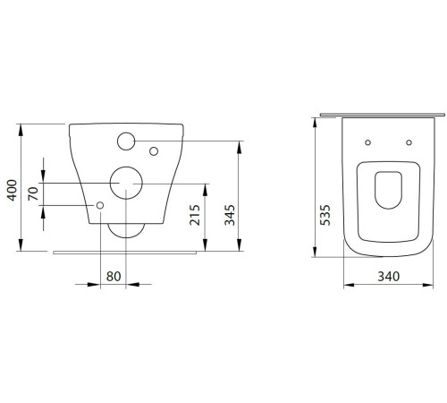 Чаша подвесного унитаза Allen Brau Infinity 4.21011.20 белый глянец