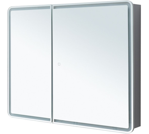 Зеркальный шкаф Aquanet Оптима 100 с LED подсветкой