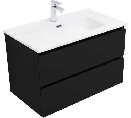 Тумба под раковину Aquanet Вега 2.0 80 черный