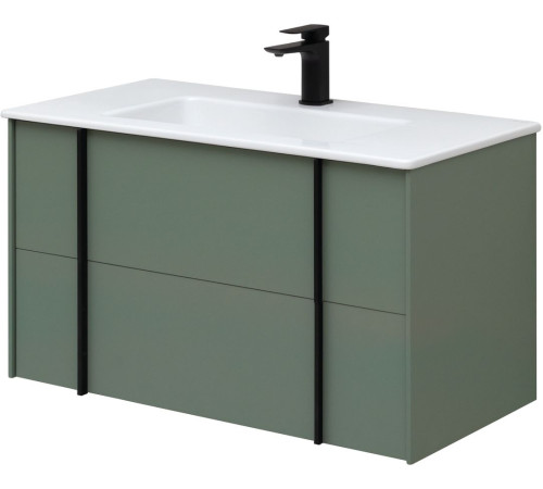 Тумба под раковину Allen Brau Reality 90 1.32006.CGM олива матовый
