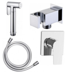 Набор смесителя с гигиеническим душем Aquanet Static 1.04 (с внутренней частью)