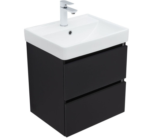 Тумба под раковину Aquanet Вега 2.0 50 черный