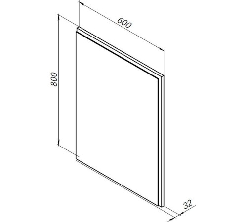 Зеркало Aquanet Nova Lite 60 дуб рустикальный LED