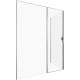 Душевой уголок Allen Brau Priority 160x90 3.31038.BA + 3.31044.BA серебро браш