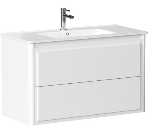 Тумба под раковину Allen Brau Paris 100 1.360002.WM белый матовый