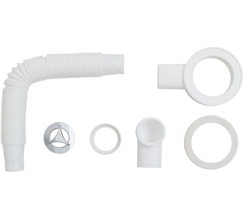 Слив-перелив для литьевых раковин Aquanet хром