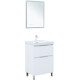 Тумба под раковину Aquanet Алвита New 60 напольная, белый матовый