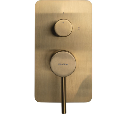 Смеситель для ванны Allen Brau Priority 5.31011-GB (с внутренней частью, 2 выхода) золото