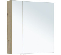 Зеркальный шкаф Aquanet Алвита New 80 дуб веллингтон белый