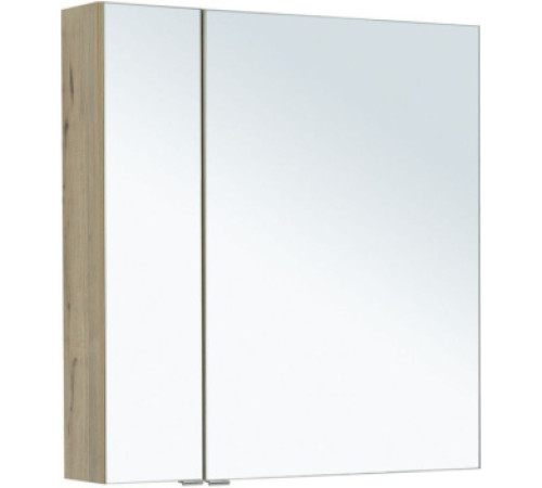 Зеркальный шкаф Aquanet Алвита New 80 дуб веллингтон белый