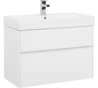 Тумба с раковиной Aquanet Бруклин 85 белый