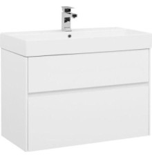 Тумба с раковиной Aquanet Бруклин 85 белый