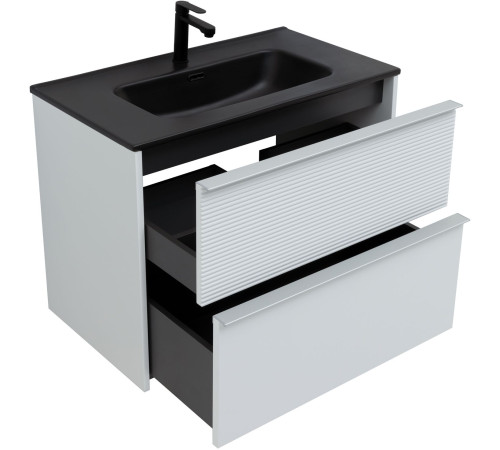 Тумба под раковину Aquanet Вита 80 белый матовый