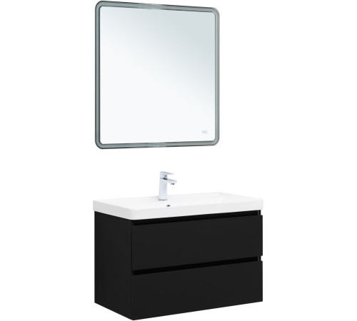 Тумба под раковину Aquanet Вега 2.0 80 черный