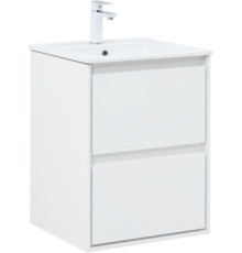 Тумба под раковину Aquanet Милан 50 белый глянец