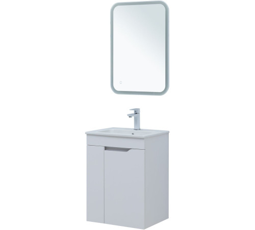 Тумба под раковину Aquanet Практика 50 белый матовый