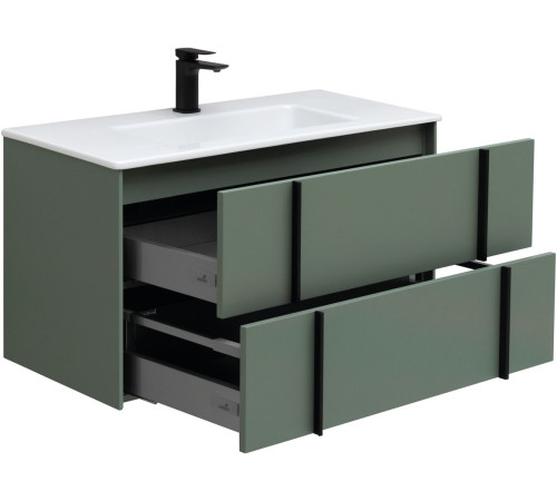 Тумба под раковину Allen Brau Reality 90 1.32006.CGM олива матовый