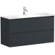 Тумба под раковину Allen Brau Gravity 120 1.370011.AM антрацит матовый