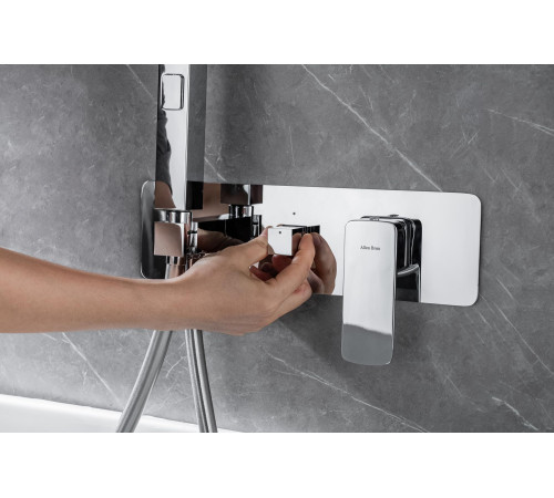 Смеситель для ванны с душем Allen Brau Infinity 5.21007-00 (с внутренней частью) хром