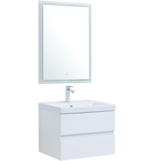 Мебель для ванной Aquanet Беркли 60 белый глянец (2 ящика)