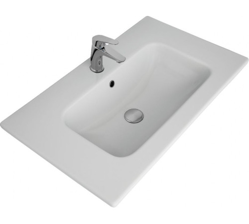 Тумба под раковину Aquanet Милан 80 черный глянец