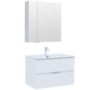 Мебель для ванной Aquanet Алвита New 80 2 ящика, белый матовый