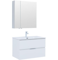 Мебель для ванной Aquanet Алвита New 80 2 ящика, белый матовый