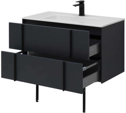 Тумба под раковину Allen Brau Reality 90 1.32006.AM антрацит матовый