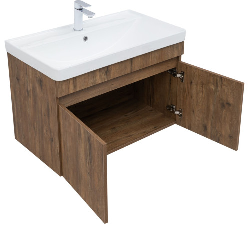 Тумба под раковину Aquanet Оптима 80 дуб рустикальный