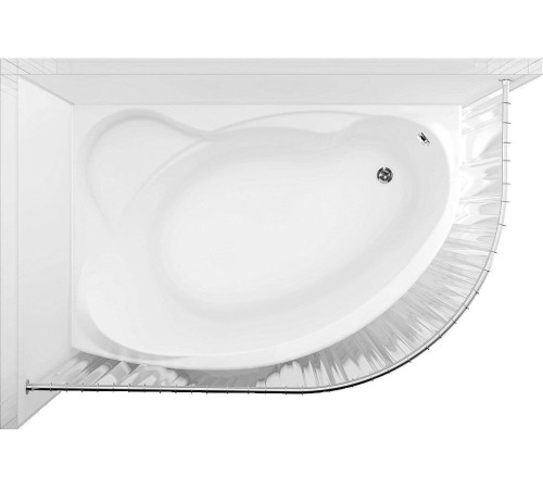 Карниз для ванны Aquanet Graciosa полукруглый 150х90