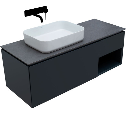 Тумба под раковину Allen Brau Infinity 120 1.21006.AM L антрацит матовый