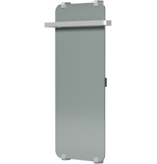 Полотенцесушитель электрический Allen Brau Infinity 100x44 с рейлингом 2.0 и креплением, серебро браш