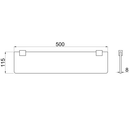 Полочка Allen Brau Infinity 6.21012-00 хром