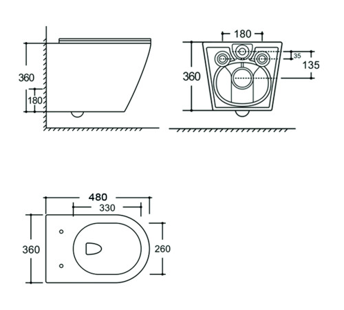 Унитаз подвесной Aquanet Atago 3.0 Tornado белый