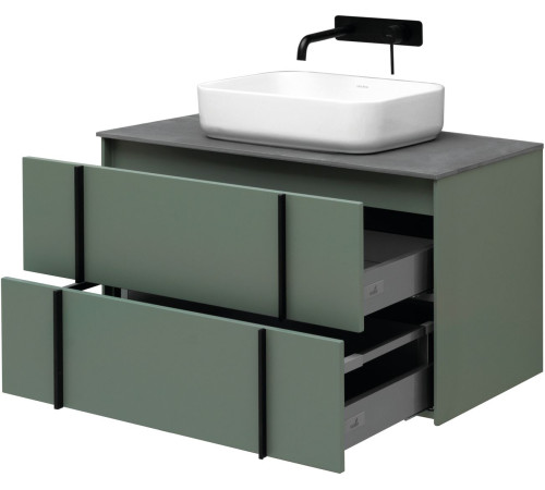 Тумба под раковину Allen Brau Reality 90 1.32006.CGM олива матовый