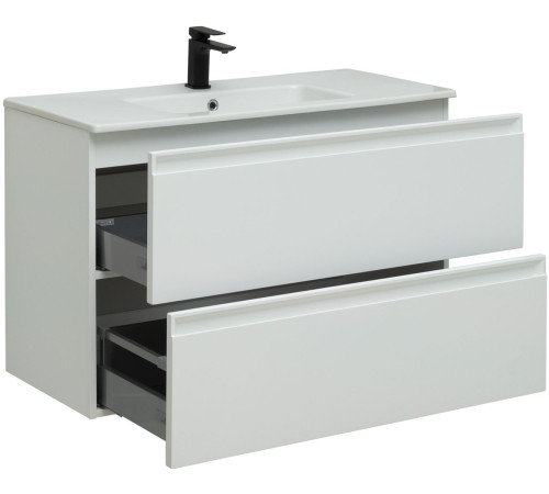 Тумба под раковину Allen Brau Eclipse 100 1.E1003.WM белый матовый