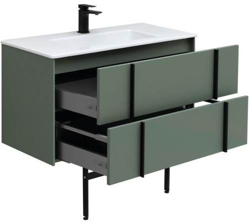 Тумба под раковину Allen Brau Reality 90 1.32006.CGM олива матовый