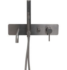 Смеситель для ванны Allen Brau Priority 5.31A05-MG (с внутренней частью) графит браш