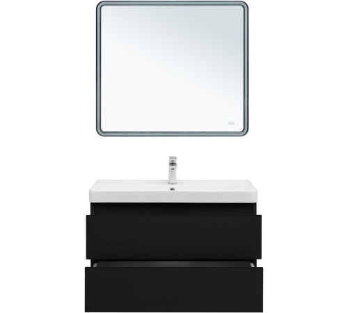 Тумба под раковину Aquanet Вега 2.0 90 черный