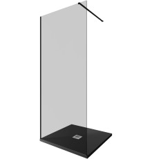 Душевая перегородка Allen Brau Infinity 1 90 3.21010.BBA.T черный браш