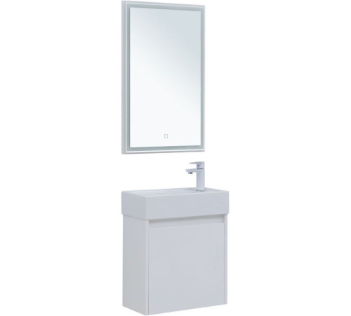 Мебель для ванной Aquanet Nova Lite 50 белый глянец (с дверецей)