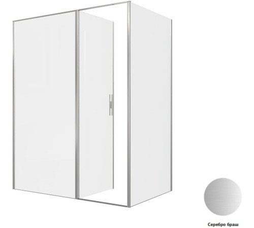 Душевой уголок Allen Brau Priority 160x100 3.31038.BA + 3.31047.BA серебро браш