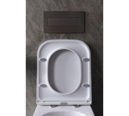 Чаша приставного унитаза Allen Brau Infinity 4.21003.20 белый глянец