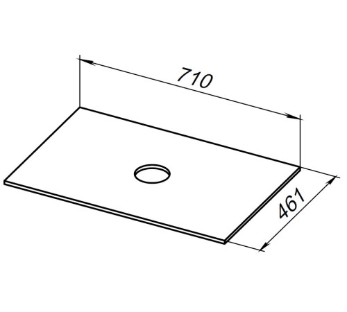 Столешница Allen Brau Reality 70 1.32022.GR-S графит структ