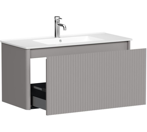 Тумба под раковину Allen Brau Gravity 100 1.370018.PGM платина матовый